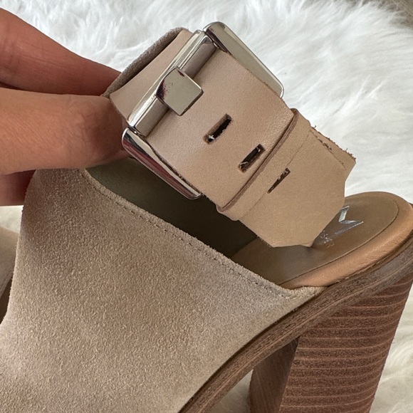 Marc Fisher Mlvashi Suede Buckle Heeled Sandals size 6.5 - Picture 7 of 13